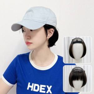 모위드 모자가발 hmoc70 암환자 부분 가발 앞머리탈부착
