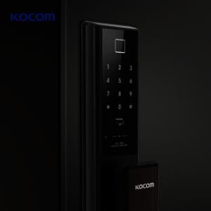 코콤 지문 무타공 푸시풀 디지털도어락 번호키 현관문 도어락 교체 설치 KDL-TS7090 브론즈