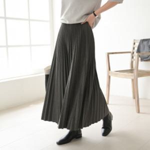 칼데아 차르르 밴딩 플리츠 핀턱 주름 롱 스커트 봄 가을 A라인 치마
