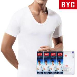 (제이지몰)BYC 남성 순면 반팔 런닝 4매 세트