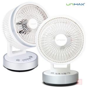 유니맥스 상하 좌우 입체회전 에어 소형 써큘레이터 선풍기 미니 서큘레이터 스탠드 탁상용 캠핑