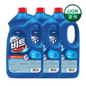 비트 딥클린파워 대용량 액체 세탁세제 4L용기(겸용) x 3개