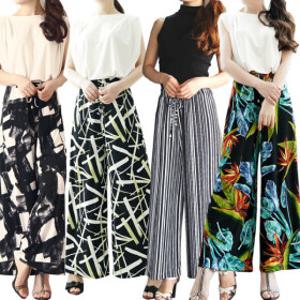 여성 와이드팬츠 촌캉스바지 냉장고 통바지 롱원피스 휴양지룩 바캉스룩