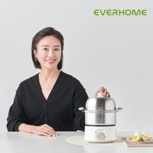 에버홈 올스텐 2단 찜기 매일찜 계란찜기 30분 타이머 스팀 전기찜기 EV-EC7000  배우 오연수가 추천하는