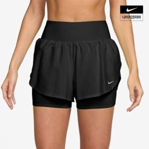 나이키 NIKE 플로우 여성 드라이 핏 하이웨이스트 투인원 러닝 쇼츠 IF1498 0...