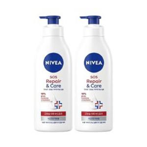 니베아 SOS 케어 바디로션 400ml 2개
