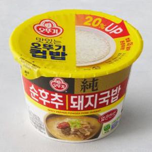 오뚜기 컵밥 얼큰 순후추 돼지국밥 311.5g 12개
