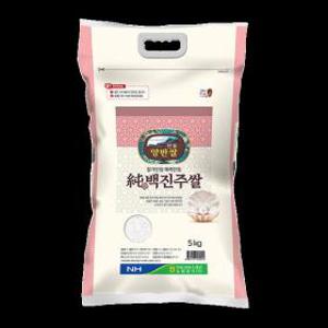 밥맛이다르다 농협양곡 찰기만점 안동 백진주쌀 5kg / 흰쌀 / 백미