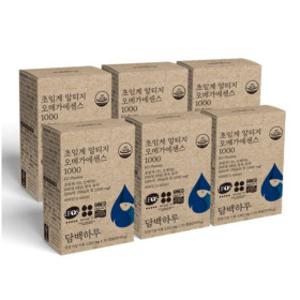 담백하루 초임계 알티지 오메가 에센스 1000 1255mg x 30캡슐 6개 / 써클