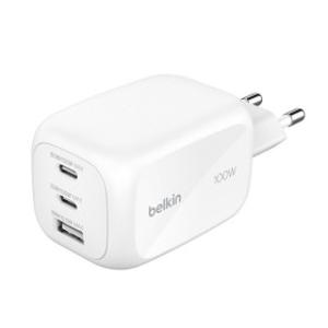 100W 3포트 GaN 초고속 충전기 듀얼 C타입 USB-A WCH016 노트북 아이폰 충전
