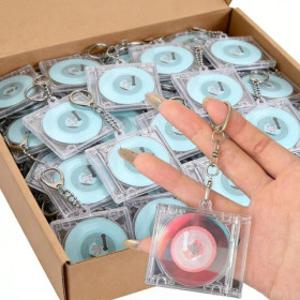 NFC 미니 CD 디스크 케이스 DIY 블랭크 앨범 키체인 20pcs