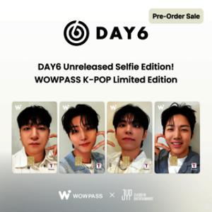 DAY6 Official WOWPASS with 1 Random Selfie Photo Card JYP x WOWPASS JYP x WOWPASS Limited Edition