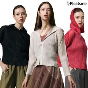 플리츠미 정상가 149000원 플리츠 후드 집업 자켓