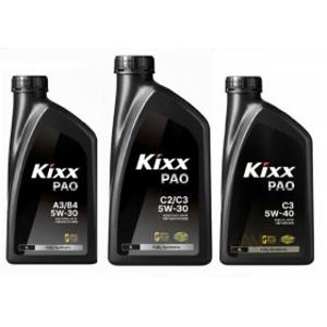 KIXX PAO C2/C3 5W30 5W40 합성엔진오일 가솔린 디젤 LPG 1L 킥스 파오