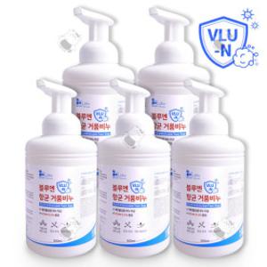 블루엔 항균 거품비누 500ml 5개 거품타입 핸드워시 손세정 학교/관공서/회사