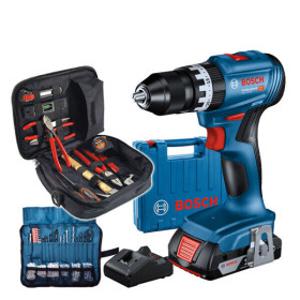 보쉬 18V 충전 임팩 전동드릴 GSB 18V-45(1B_2.0AH)+툴백PRO2 공구세트 전동드라이버 해머드릴
