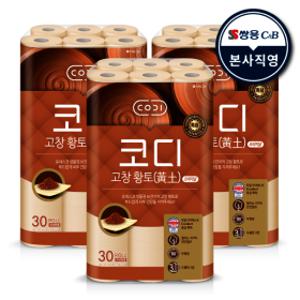 고창황토 오리지널 천연펄프 3겹 화장지 25m 30롤 3팩
