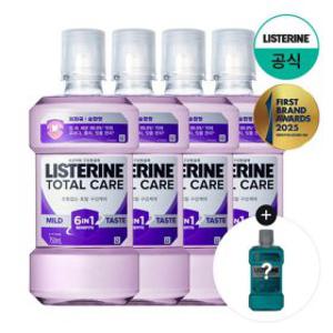 쿨민트250ml증정 리스테린 토탈케어 마일드 750ml x4