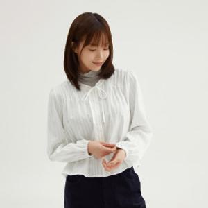프릴넥 리본끈 블라우스_SPBWF49W09
