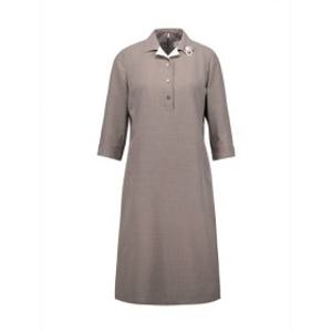 (신세계의정부점)셔츠카라 컬러배색 포인트 원피스_OP4214