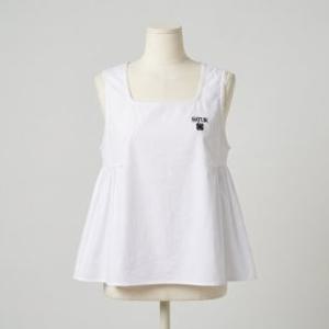 (세터)세터 (W) 플레어 슬리브리스 블라우스 화이트 EVR SA262WSH02 WHT