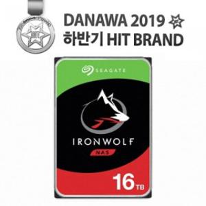 Seagate IronWolf 7200/256M (ST16000VN001 16TB) (7% 디지털 쿠폰 / 국내 공식 정품)