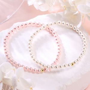 14K 미카엘 진주 팔찌 3mm/4mm