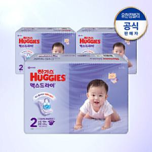 하기스 2025 맥스드라이 밴드형 2단계 공용 58매X3팩 +지에스3천(10/8일 모바일발송) /마트