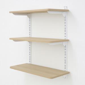 아텍스 다용도 벽선반 나무선반 팬트리 2단 80cm x 40cm 콘크리트벽만 설치가능