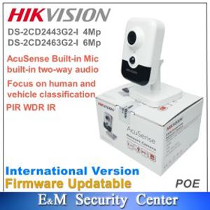 Hikvision DS 2CD2443G2 I AcuSense 내장 마이크 고정 큐브 네트워크 카메라 4MP