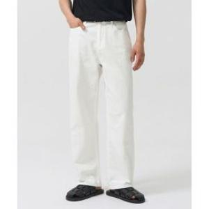 TOFFEE SL01 섬머 데님 와이드 팬츠 (OFF WHITE)