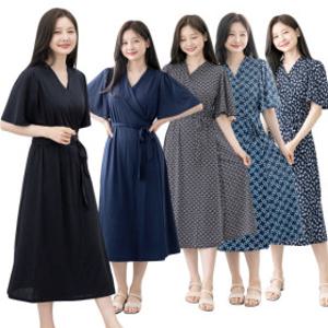 가볍고시원한쿨라이트데일리여성소매프릴랩원피스