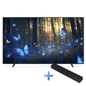 KU85MH80AFXKR o클릭o 삼성전자 Mini LED TV MH80 214cm 스탠드형 +사운드바 세트(HW-B400F)