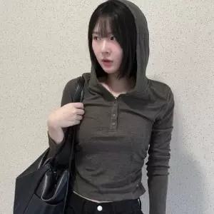 [매장정품] 후아유 Hooded Shirring T-shirt(F) WHLAG3823F