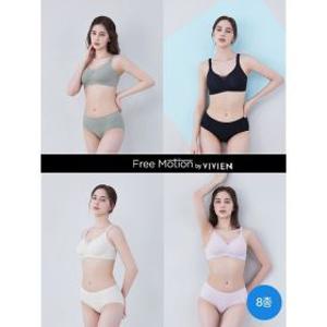 (비비안 스킨핏)퓨징라인 노와이어 브라팬티 8종세트_P404508202