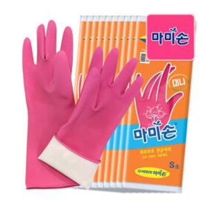 마미손 고무장갑 미니(S) 10입 / 태화 크린랩 명진 라텍스장갑 니트릴장갑 다용도 고무장갑