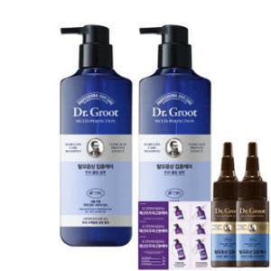 닥터그루트 집중케어 멀티퍼펙션 탈모증상케어 두피쿨링 샴푸 400ml 2개 +증정