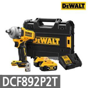 디월트 DCF892P2T 충전 미드토크 임팩 렌치 20V MAX 5.0AH 배터리 2개 12.7mm 4단모드