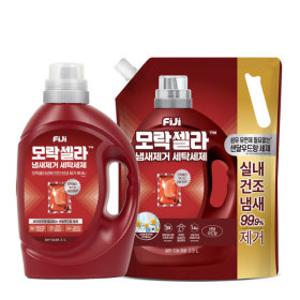 피지 모락셀라 액체세제 샌달우드향 2.1L + 리필 2.3L