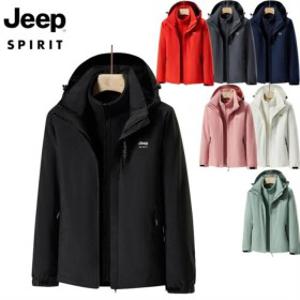 지프 JEEP SPIRIT 2025 야상 바람막이 남녀공용 트리플 투피스 등산복 바람막이 패딩