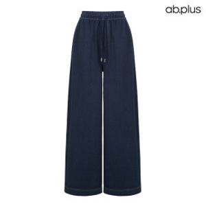 ab.plus 인디고 스티치 밴딩 와이드 팬츠 (LSA5MP44A)