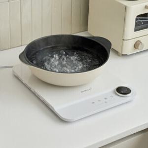 오엘라 슬림다이얼 IH 1구 인덕션 화이트 전기레인지 미니 2.1kg 무게+23mm 슬림핏+2000W 고화력 1구인덕션