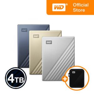 WD My Passport ULTRA 4TB 외장하드 USB-C타입/우체국택배/전용파우치/WD공식스토어