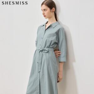쉬즈미스. 쉬즈미스(SHESMISS) 프리미엄소재 단아한 오픈카라 원피스 (택가격: