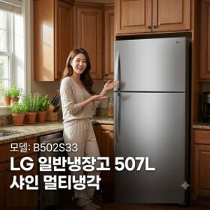 LG 일반냉장고 507L 샤인 멀티냉각 B502S33 LG정품 물류배송