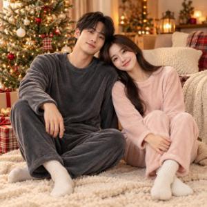 (상하세트출시) 가을겨울대비 적당한 두께로 답답함없는 온가족 필수품 밍크털 수면잠옷 1+1