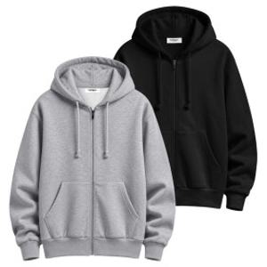 2장 세트 데일리 특양면 기모 후드집업 (SCC5232PT)
