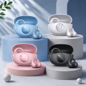 큐씨와이 QCY C50I 무선 블루투스 이어폰 AI 오픈형 이어클립 그레이/화이트
