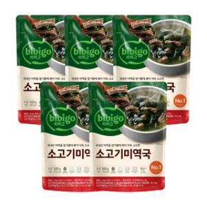 (라이브)비비고 미역국 500G 5개