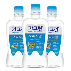 가그린 오리지날 750mlX3개 가글 구강청결제